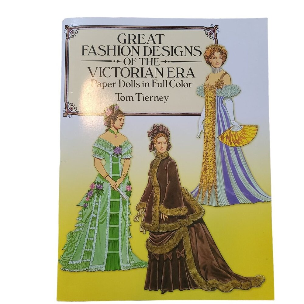 Tom Tierney Old South and Victorian Age Fashion Paper Doll Books Uncut Unused